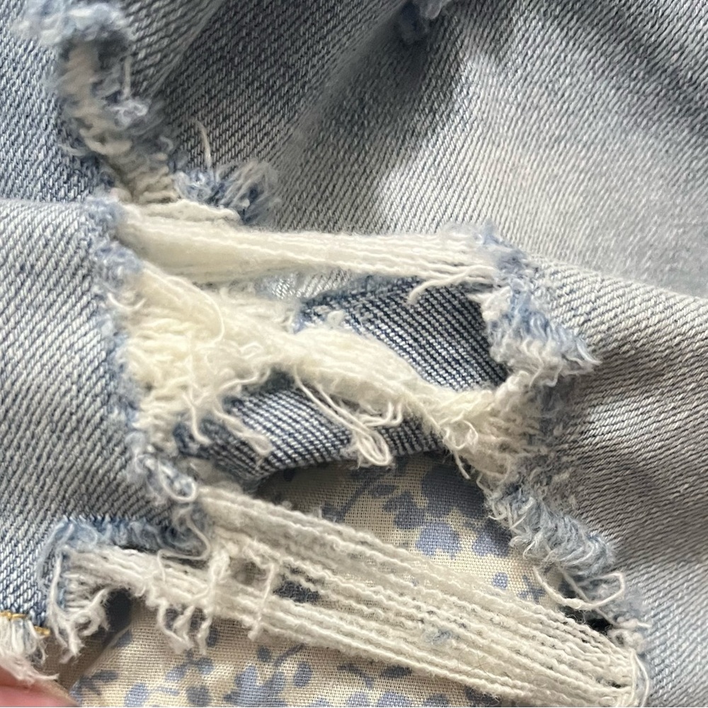 Torrid Button-Fly Ripped Jean Shorts - Picture 7 of 7